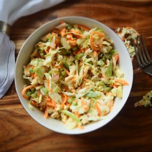 Portion of Coleslaw